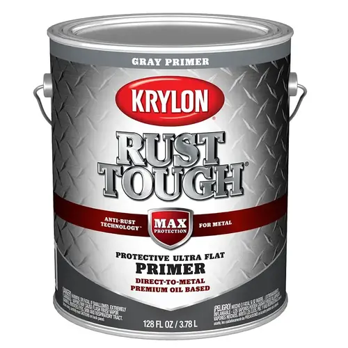 Rust Tough Primer, Ultra Flat, Gray, 1 gal