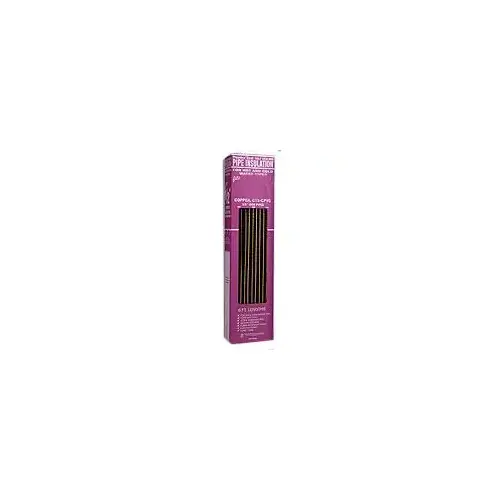Tundra 30781T/PR38078TW-XCP50 Pipe Insulation, 3/8 to 4 in ID Dia, 6 ft L, Polyethylene Foam, Black - pack of 50
