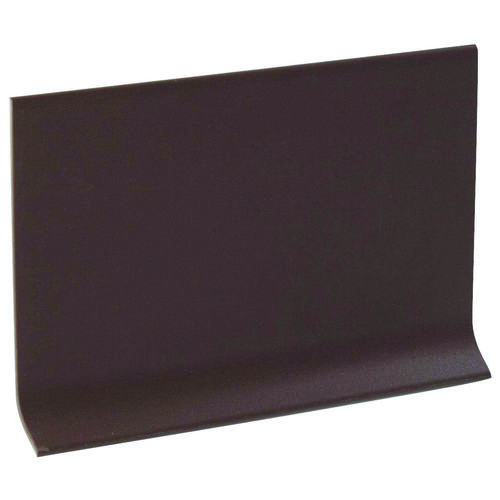 Wall Base, 120 ft L, 0.08 in Thick, Vinyl, Brown