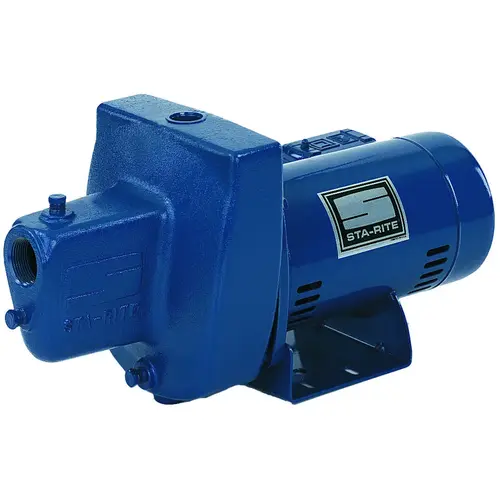 STA-RITE FSNDH-L FSNDH Jet Pump, 12.2/6.1 A, 115/230 V, 0.75 hp, 1-1/4 in Suction, 1 in Discharge Connection, Iron