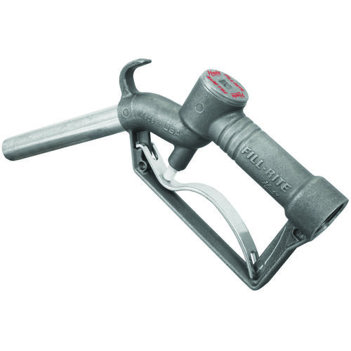 Fill-Rite FRHMN100S/N100UMN FRHMN100S Manual Nozzle with Hook, 1 in, FNPT, Aluminum, Silver