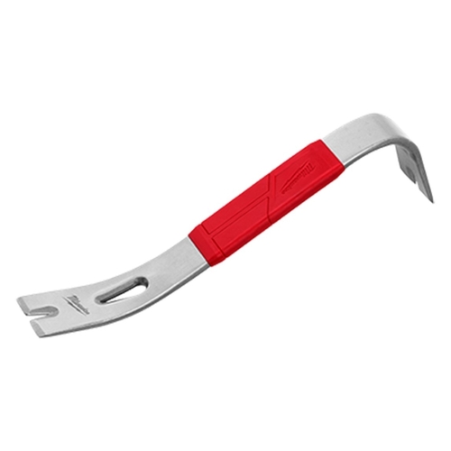 Milwaukee 48-22-9034 Pry Bar with Shockshield Grip, 12 in L, Beveled Tip, Steel