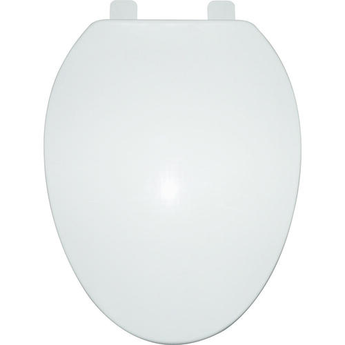 ProSource Q-019-WH Toilet Seat, Elongated, Polypropylene, White ...