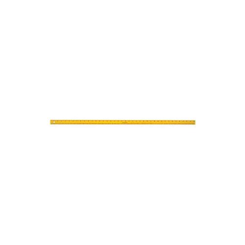 Yardstick, SAE, Metric Graduation, Aluminum, Black/Yellow