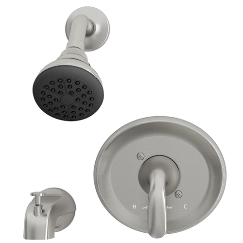 American Standard 9091512.295 Cadet Suite Series Tub and Shower Faucet, Adjustable Showerhead, 2 gpm Showerhead Brushed Nickel