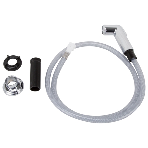 H Series Hose/Spray, 13/16-16 UN Connection, Quick Connector Hose End, FIP Sprayer End Chrome