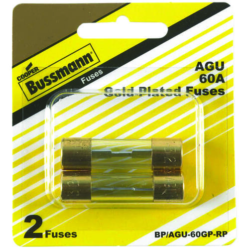Bussmann BP/AGU-60GP-RP Ferrule Fuse, 60 A - pack of 2