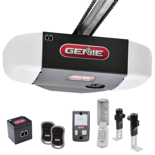 Genie 38960R Garage Door Opener with Battery Backup, Chain Drive, Remote Control