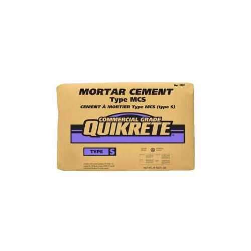 Quikrete 112525 Masonry/Mortar Cement, Gray/Gray-Brown, Granules, 34 kg Bag