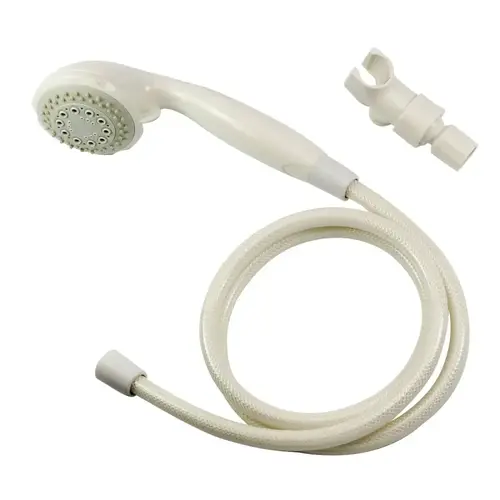 Shower Head, 1.75 (6.6) 80 gpm (L/MIN) psi, 1/2-14 NPT Connection, Threaded, 3-Spray Function, Chrome White