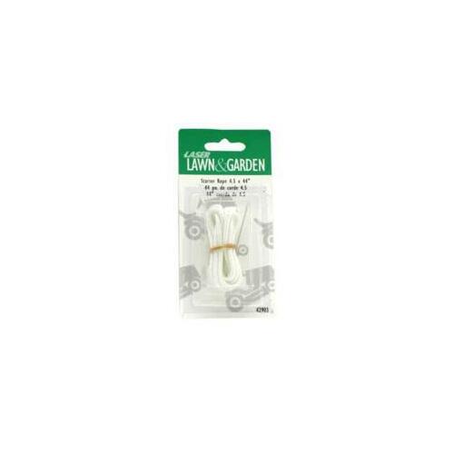 Laser Key Products 97232 Starter Cord, 9/64 in Dia, 200 ft L, Nylon, White