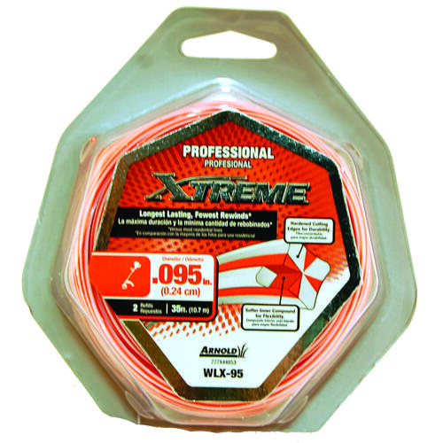 Arnold Xtreme WLX-95 Professional Trimmer Line, 0.095 in Dia, 40 
