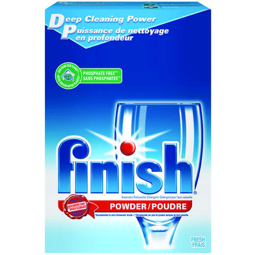FINISH 32037-DIA Dishwasher Detergent, 1.8 kg, Powder, White