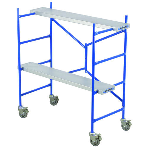 Werner PS-48 Portable Rolling Scaffold, 12 to 36 in H Adjustment, 500 lb