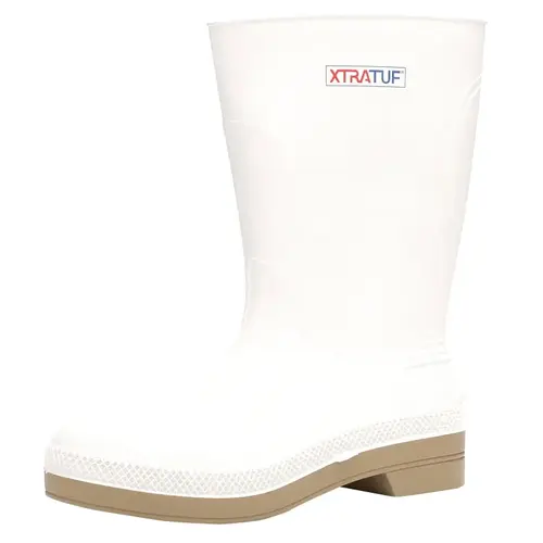 Shrimp Series 75136-M7 Boots, 7, M W, White, PVC Upper Pair