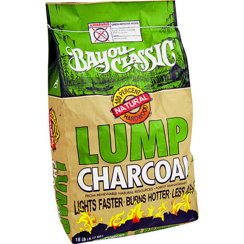 Bayou Classic 500-418 Lump Charcoal, 18 lb Bag