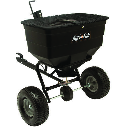 Agri-Fab 45-0329 Broadcast Spreader, 40,000 sq-ft Coverage Area, 12 ft W Spread, 175 lb Hopper, Poly Hopper