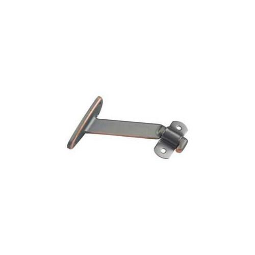 Heavy-Duty Handrail Bracket, Aluminum, Dull Nickel