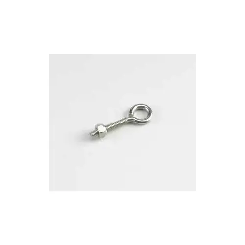 Eye Bolt with Nut, 5/16 in Dia Eye, 90 lb Working Load, Steel, Zinc