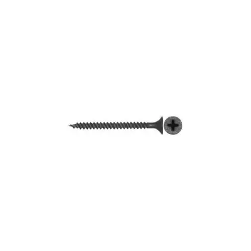 Reliable DS83C5 RzR Series Screw, #8-15 Thread, 3 in L, Fine, Partial Thread, Bugle, Flat Head, Phillips Drive, Steel Black Phosphate - pack of 500