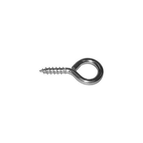 Screw Eye, 7/64 in Dia Wire, 10 mm L Thread, 7/8 in OAL, Steel, Zinc - pack of 720