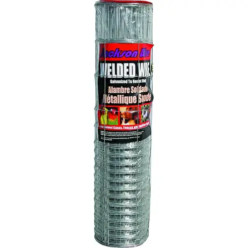 Jackson Wire 10177014 Rabbit Fence, 50 ft L, 28 in H, 16/14 Gauge, Galvanized