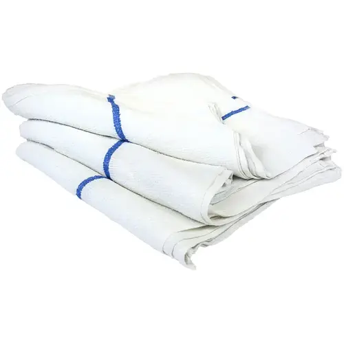 Barmop Towel, 19 in L, 16 in W, Cotton - pack of 50