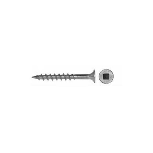 FKCSS Series Deck Screw, #8-10 Thread, 3 in L, Coarse Thread, Bugle Head, Square Drive, Type 17 Point