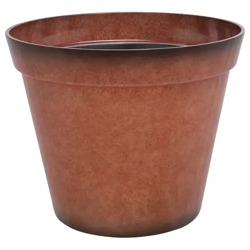 Planter, 18 in Dia, Round, Resin, Terra Cotta - pack of 6