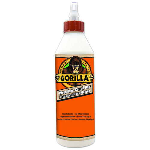 Gorilla 6205201 Wood Glue, Tan, 18 oz Bottle