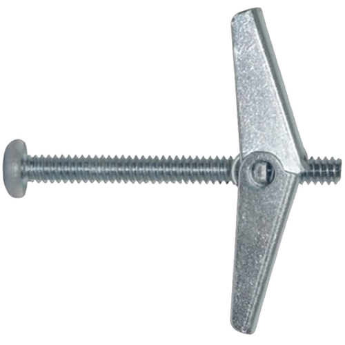 Spring Toggle Bolt, 2 in L, Metal, Zinc - pack of 25