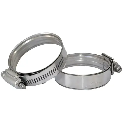 Pressure Seal Heavy-Duty Hose Clamp, 3.12 to 3.75 in Hose, 300 Stainless Steel