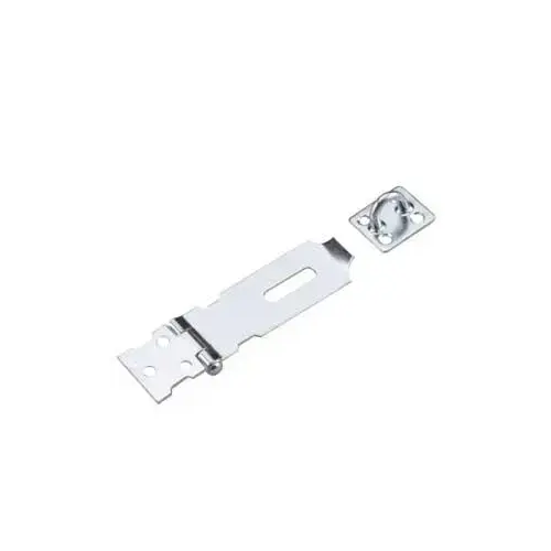 Regular-Duty Hasp, 120.72 mm L, 32.24 mm W, Steel, Zinc, 10.42 mm Dia Shackle