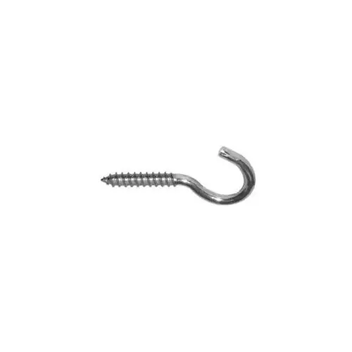 Screw Hook, Zinc - pack of 3