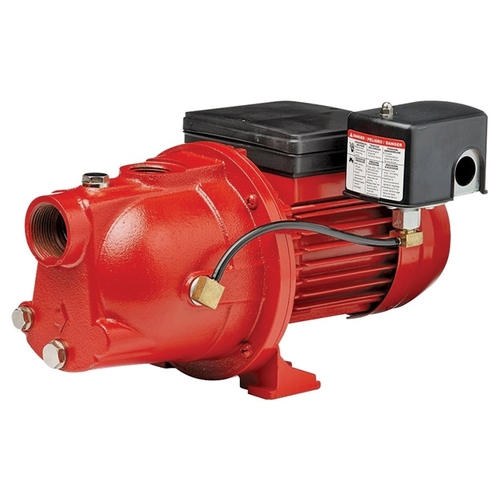 Red Lion 97080502 Shallow Well Jet Pump, 4.2, 8.4 A, 115/230 V, 1/2 hp, 1-1/4 x 1 in Connection, 148 ft Max Head