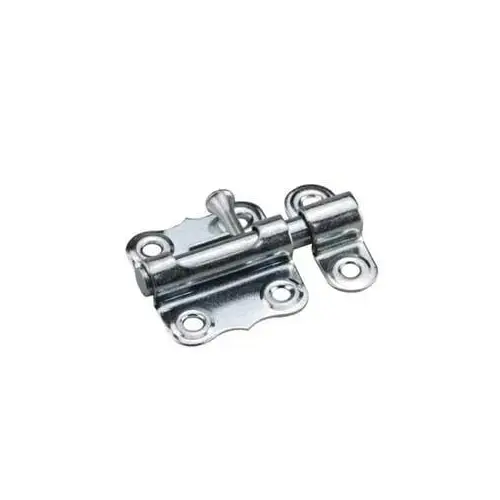 Regular-Duty Barrel Bolt, 7 mm Bolt Head, Steel, Zinc