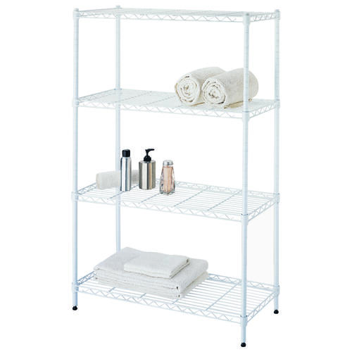 Simple Spaces SSJR0404WH 4Tier Shelf Stacker, Each Shelf 132 lb, 4