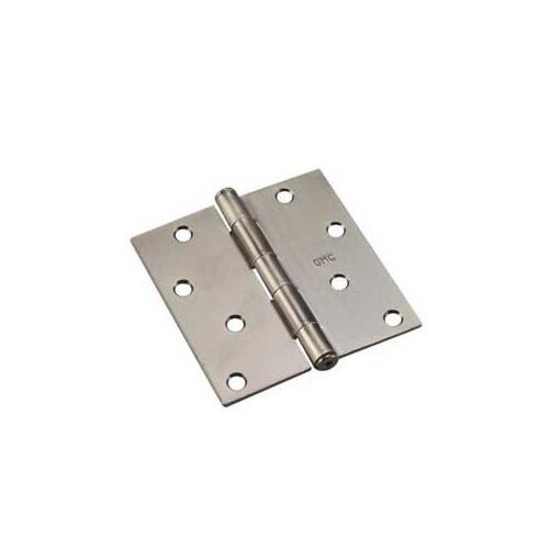 Butt Hinge, 3 in H Frame Leaf, 3/32 in Thick Frame Leaf, Steel, Antique Copper, Removable Pin, 40 lb Pair