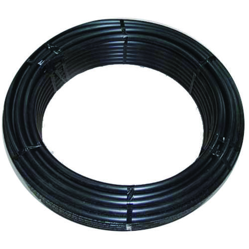 Pipe Tubing, 1 in, Plastic, Black, 300 ft L