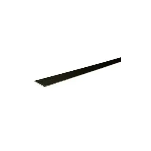 Mekano Series Flat Bar, 1 in W, 72 in L, 1/8 in Thick, Steel, Plain