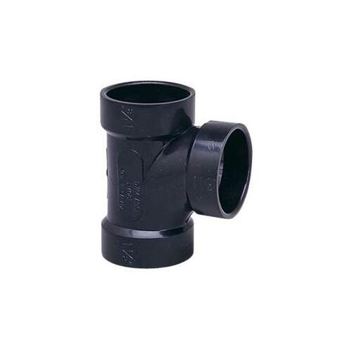 IPEX USA LLC 027060 Sanitary Pipe Tee, 3 x 3 x 2 in, Hub, ABS, SCH 40 Schedule