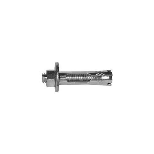 Expansion Sleeve Anchor, 1/2 in Dia, 4 in L, 532 kg Ceiling, 587 kg Wall, Steel, Zinc - pack of 20