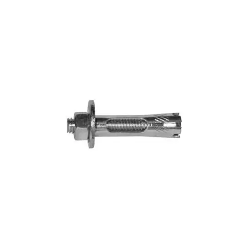 Expansion Sleeve Anchor, 5/8 in Dia, 2-1/4 in L, 667 kg Ceiling, 1143 kg Wall, Steel, Zinc - pack of 15