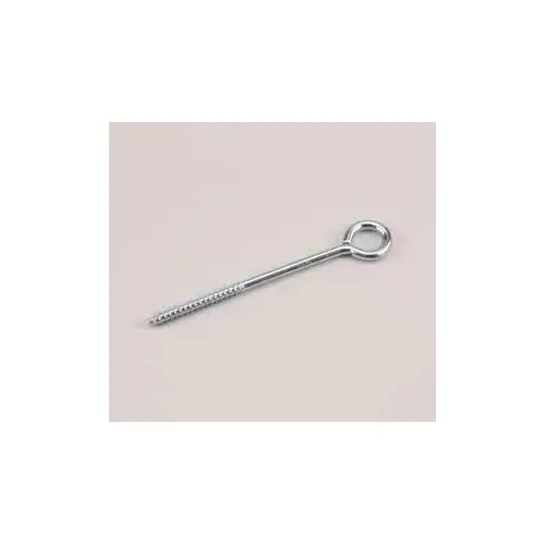 Eye Bolt with Lag Thread, 3/8 in Dia Eye, 230 lb Working Load, Steel, Zinc