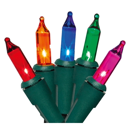 Hometown Holidays C10Y082A-XCP12 Light Set, Christmas, 120 V, 40.8 W, 100-Lamp, Blue/Green/Pink/Red/Yellow Lamp - pack of 12