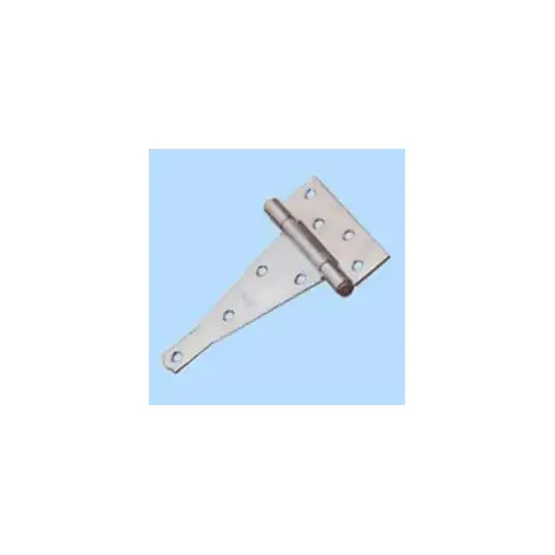 Heavy-Duty T-Hinge, 40.5 mm W Frame Leaf, 89 mm H Frame Leaf, 2.3 mm Thick Frame Leaf, Steel, Fixed Pin Rust-Resistant