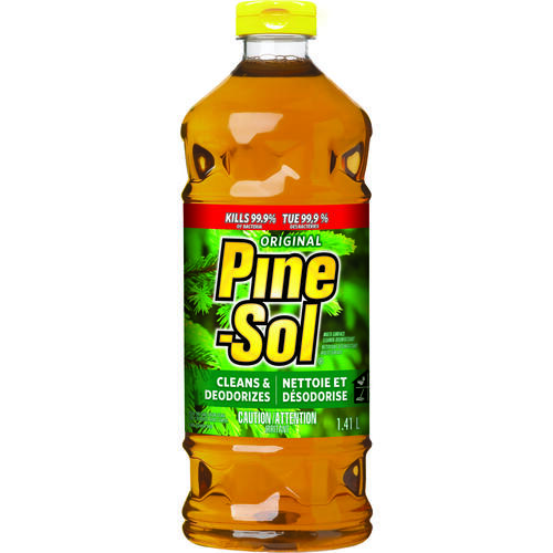 Pine-Sol 40154FRM2 40154PAK7 Disinfectant Cleaner, 1.41 L, Liquid, Pine, Amber