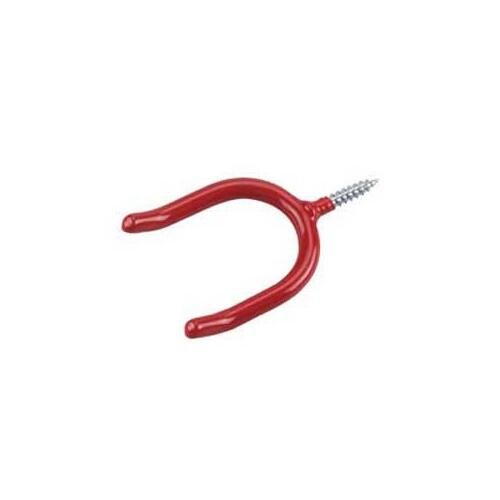 Tool Hook, 50 lb, Steel, Red, Vinyl - pack of 10