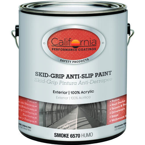 F06570-1 Anti-Slip Paint, Smoke, 1 gal