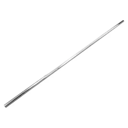 Round Closet Rod, 1-5/16 in Dia, 72 in L, Steel, Chrome